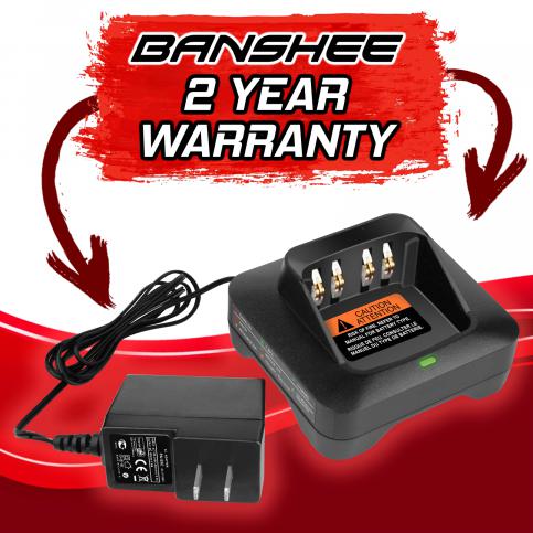 Heavy-Duty Banshee Charger for Motorola XPR, APX, and DP Series - Models XPR7350, XPR7380, XPR7550e, DP4801 | Compatible with OEM PMNN4808A, WPLN4243