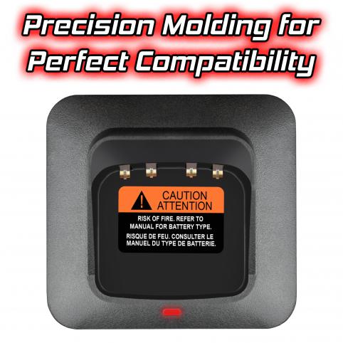 Heavy-Duty Banshee Charger for Motorola XPR, APX, and DP Series - Models XPR7350, XPR7380, XPR7550e, DP4801 | Compatible with OEM PMNN4808A, WPLN4243